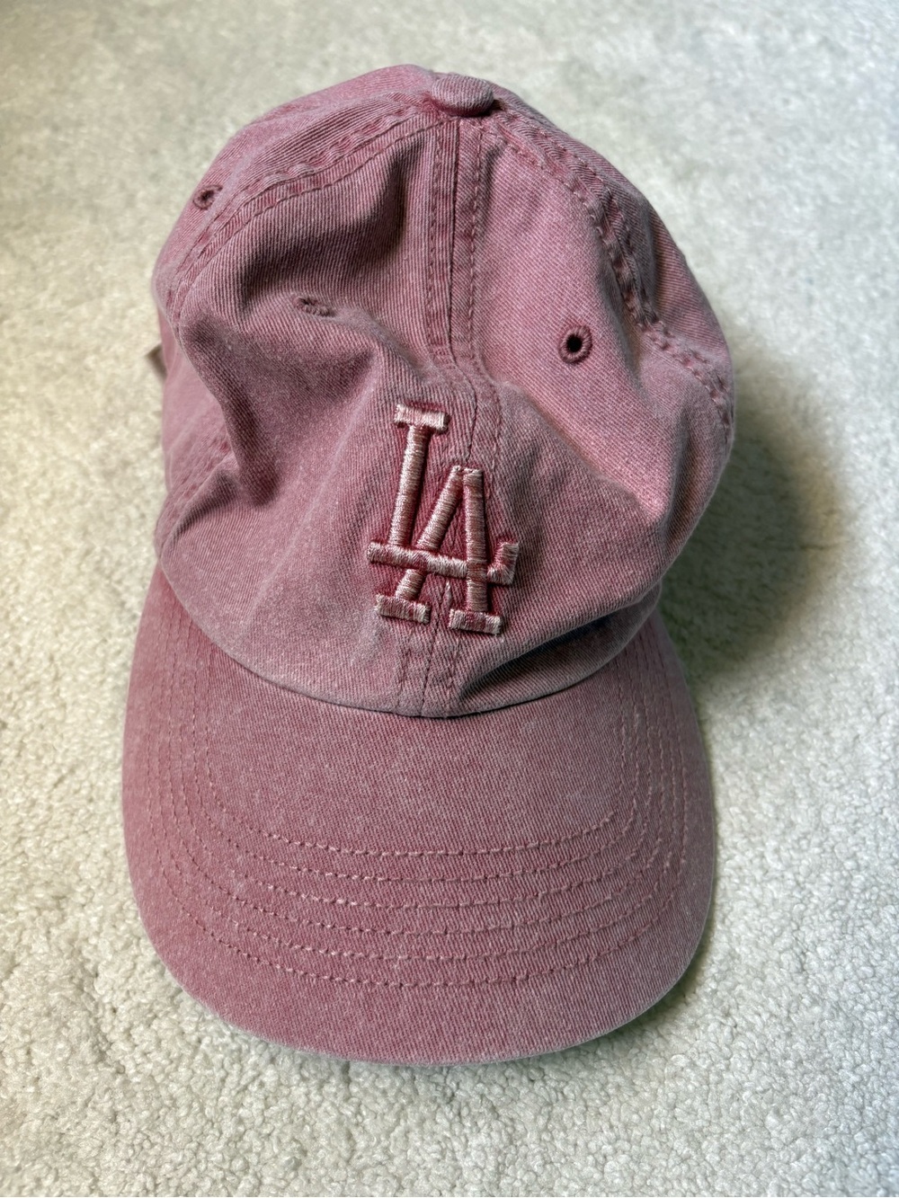 LA Baseball Cap Dad Hat - Dusty Rose